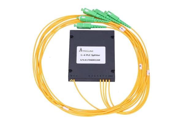 Extralink 1:4 PLC SC/APC | Splitter | 2,0 mm, 1,5 m, G657A, ABS-modul