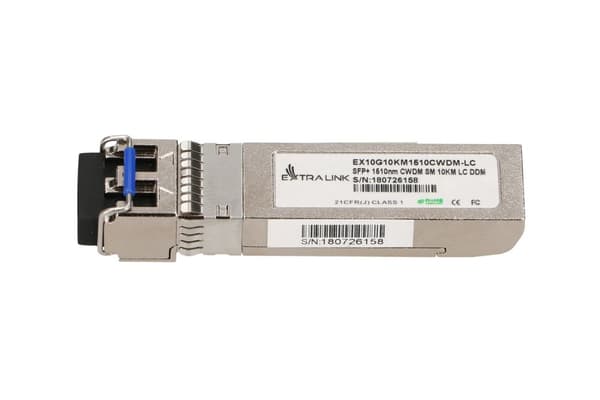 Extralink SFP+ 10G | SFP+ CWDM-modul | 10 Gbps, 1510nm, single mode, 10 km, LC, DOM