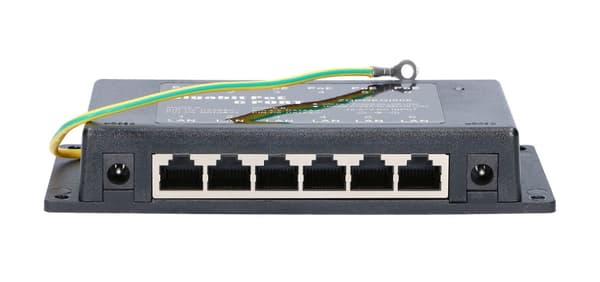 Extralink 6 porte | Gigabit PoE-injektor | 6x 1000 Mbps RJ45