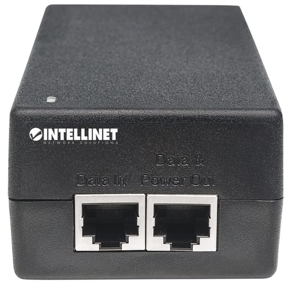 Intellinet Gigabit Ultra PoE+ injektor, 1 x 60 W port, IEEE 802.3bt och IEEE 802.3at/af kompatibel, plasthölje