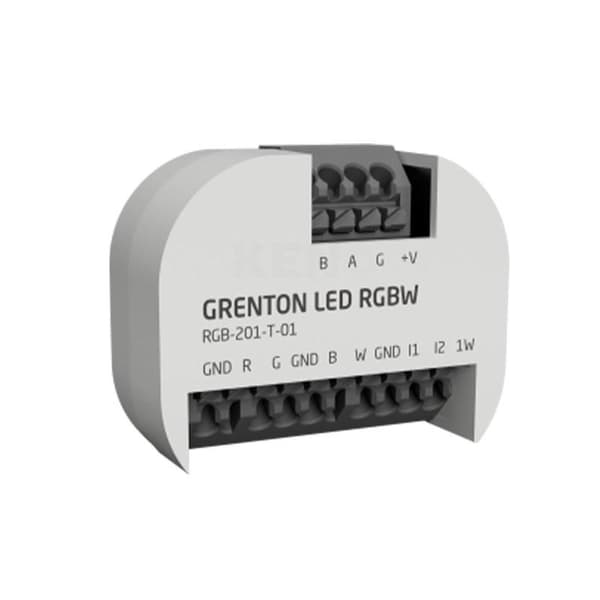 GRENTON LED-DIMMINGSMODUL RGBW/ 1-TRÅD/ DIGITALA INGÅNGAR (2 INGÅNGAR)/ INFÄLLD/ TF-BUS