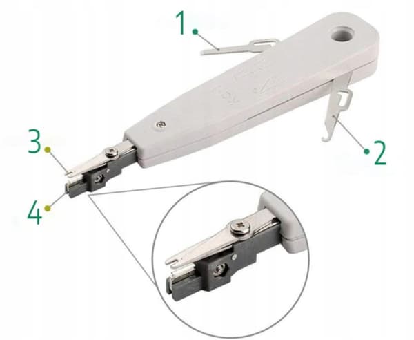 LAN RJ45 NETVÆRKSKABELTESTER VÆRKTØJSSÆT STIKKRYMPTANG AFSTRIPPERTANG ETUI