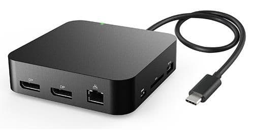 eSTUFF Dubbel 2K USB-C Mini-dockning, GLB232003