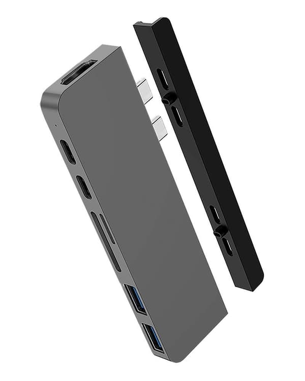 Hyper DUO 7-i-2 MacBook Pro Hub, HD28C-GRY