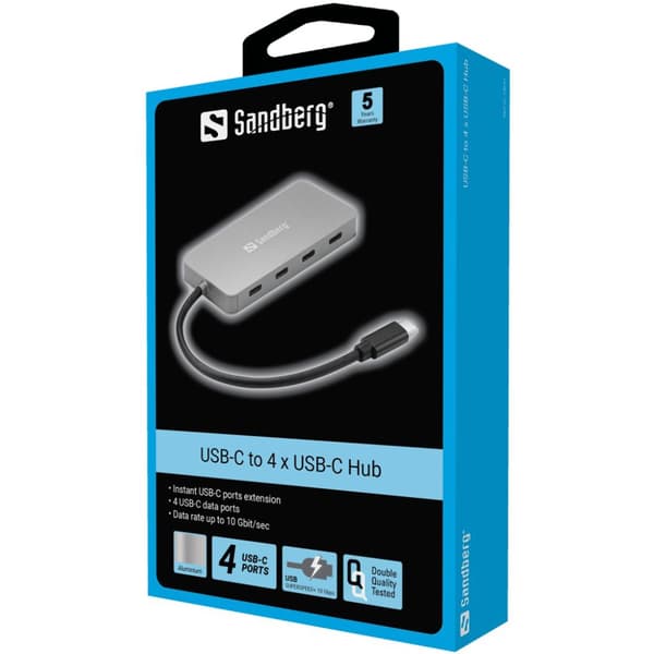 Sandberg USB-C till 4 x USB-C Hub, 136-41