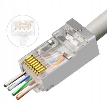 RJ45 STP-stik CAT6 AWG23-24 50 stk.