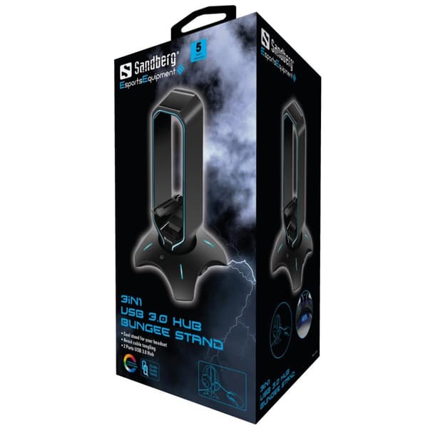 Hub Sandberg 3in1 USB 3.0 Hub Bungee 133-93 E-SPORT