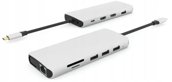 eSTUFF USB-C 12-i-1 mobil docka, ES623009