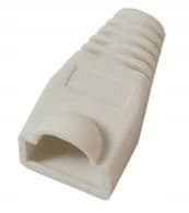 MicroConnect-støvler RJ45 hvide, 50 stk., KON503W