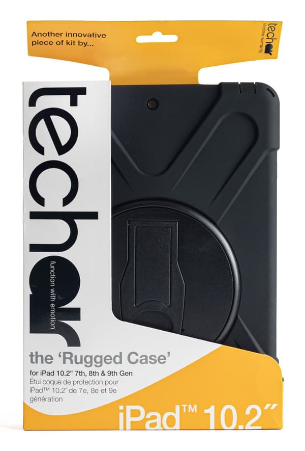 Tech Air Classic Pro pansret cover til iPad 10.2 7, 8, 9 generation sort, TAXIPF057V2