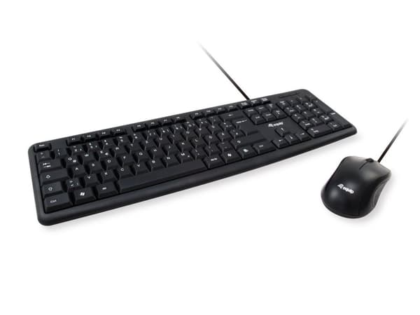 Näppäimistö- ja hiirisetti USB QWERTY italialainen musta, 245203