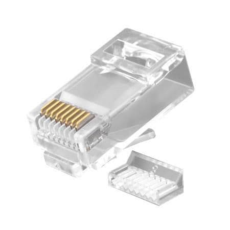 Lanview RJ45 UTP Cat6a Stik til AWG23-24 Solid/Kabel 10 stk., LVN125416