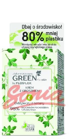 FLOSLEK_Green For Skin Zielone Warzywa krem z groszkiem na noc 50ml