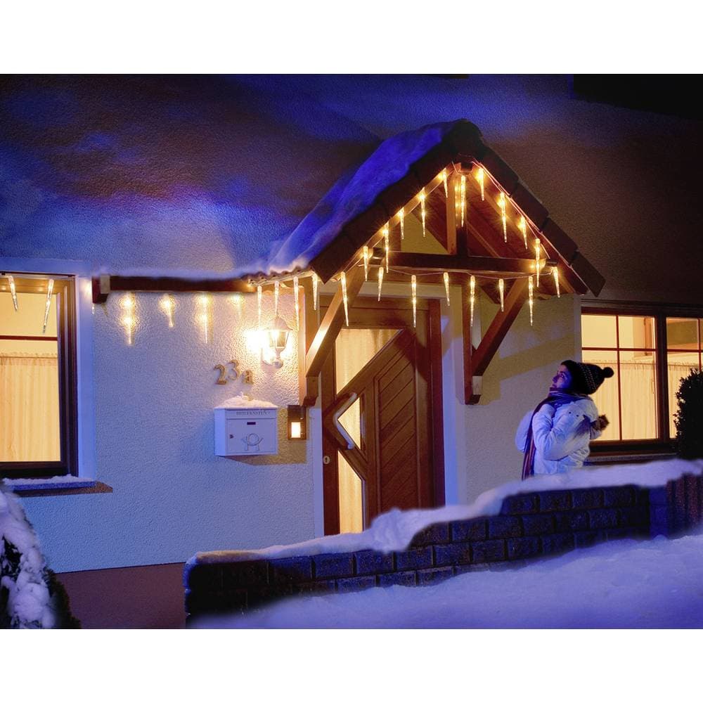 Ljusgardin Istappar Konstsmide 2746-102 2746-102 LED fast installerad N/A Varmvit N/A 1.44 kWh/1000h