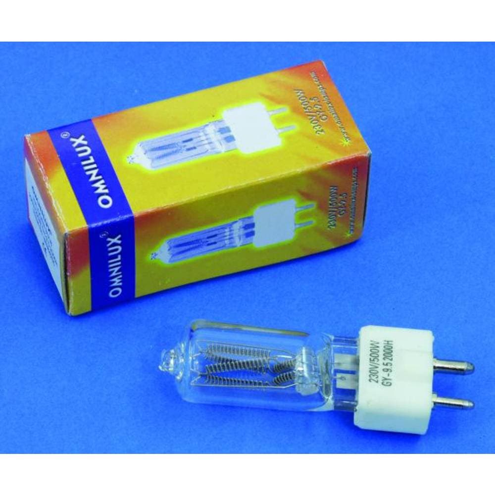 Halogen ljuseffektslampa Omnilux Studiolampe 88384205 GY9.5 N/A Max. effekt: 500 W Vit N/A
