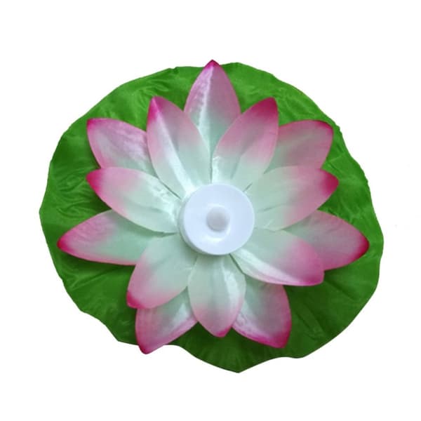 Flydende LED-belysning lotusblomst til pool og spa - 3-farvet