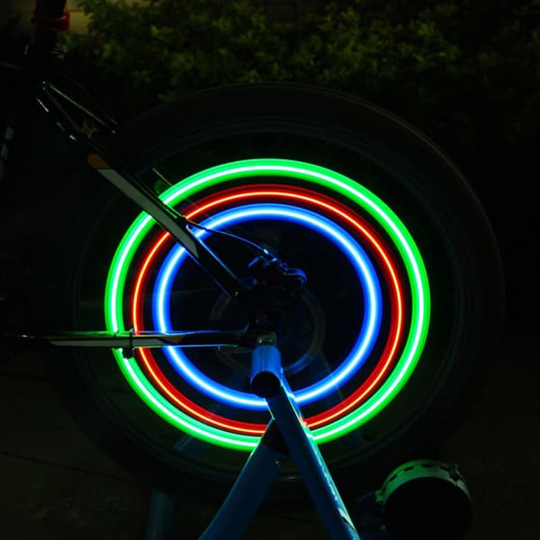 LED polkupyörän pyörän valo 2-pack Sininen