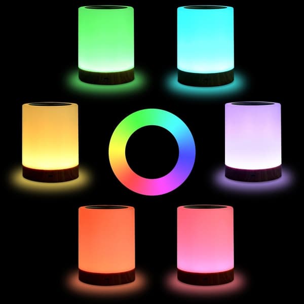 Atmosfärisk bordslampa med touch, flera ljuslägen & dimningsfunktion