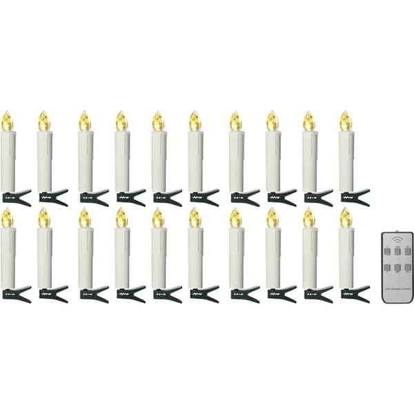 Sygonix SY-4531628 Julgransbelysning Inomhus batteri Antal ljuskällor 20 LED Varmvit