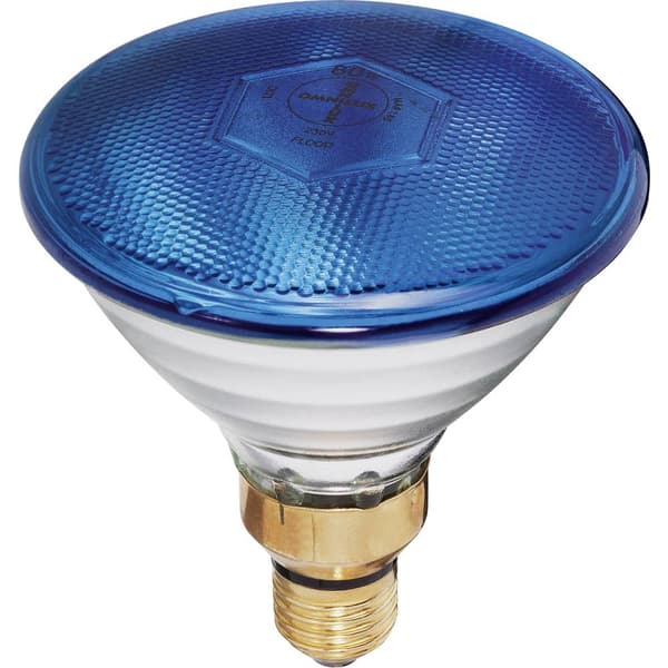 Eurolite Par-38 FL blau Halogen ljuseffektslampa 230 V E27 80 W Blå dimbar