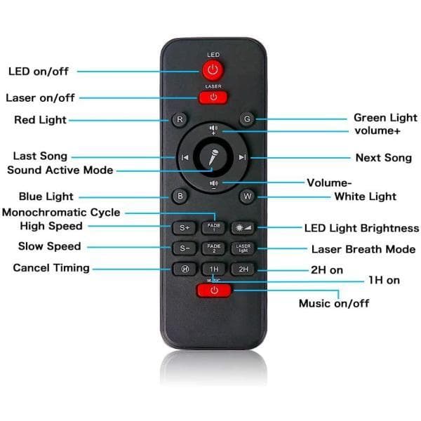 Stjärnprojektor LED Galaxy Light / Nattlampa / Stjärnlampa Lampa