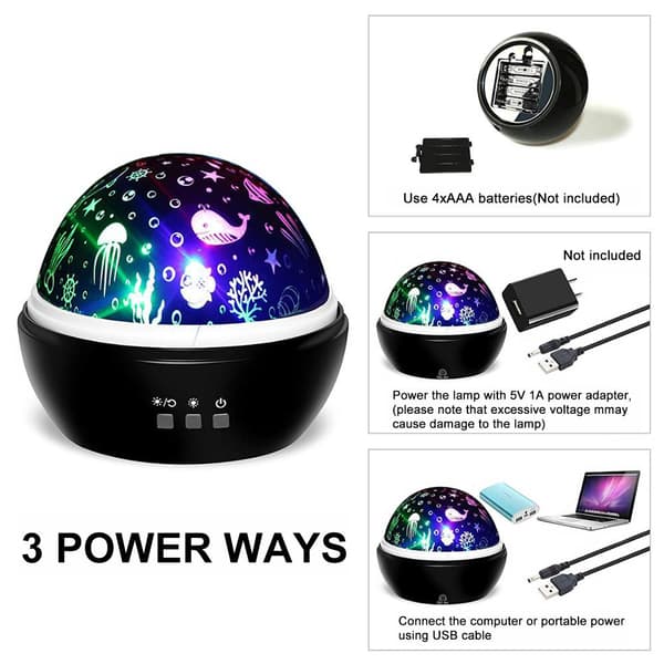 Stjerneprojektor LED Galaxy Light / Natlampe / Stjernelampe Lampe