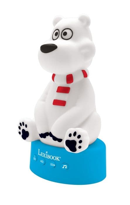 LEXIBOOK - 3D Bear story counter - med nattljus, musik och färgvariationer 17cm (franska)