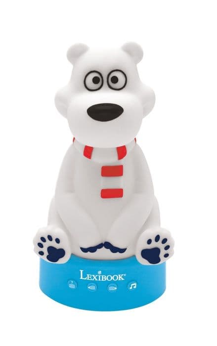 LEXIBOOK - 3D Bear story counter - med nattljus, musik och färgvariationer 17cm (franska)