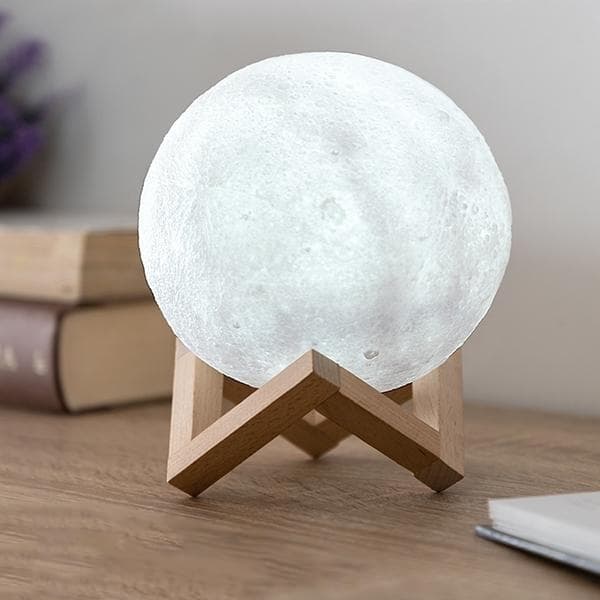 Lamppu - Moon Lamp / Kuunlamppu - 8cm - Säädettävä väri