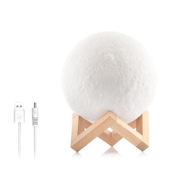 Lamppu - Moon Lamp / Kuunlamppu - 8cm - Säädettävä väri