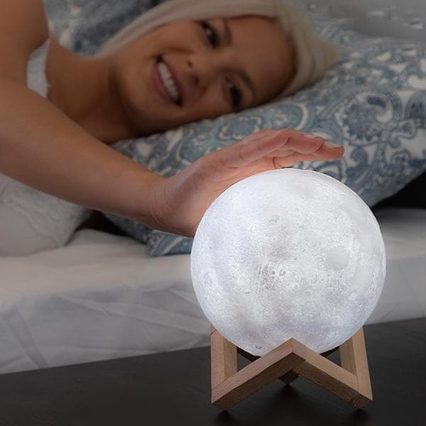 Lamppu - Moon Lamp / Kuunlamppu - 8cm - Säädettävä väri