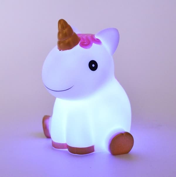 LED-lampe / Trådløs Nattlampe - Enhjørning / Unicorn