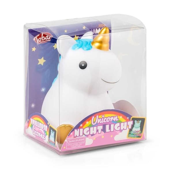LED-lampe / Trådløs Nattlampe - Enhjørning / Unicorn