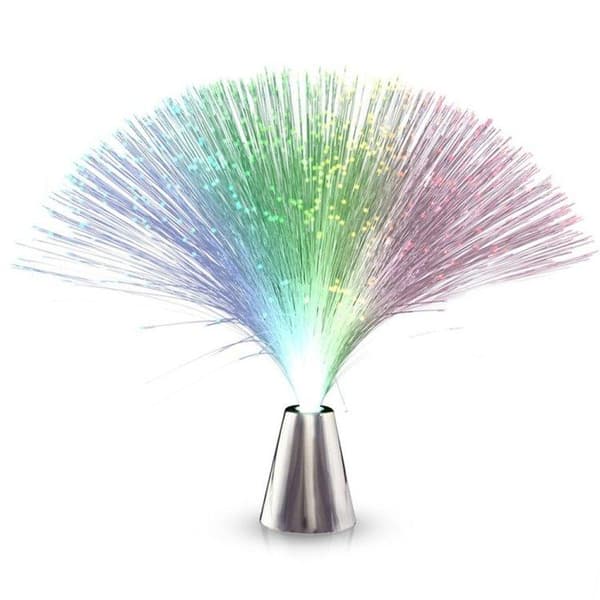 Fiberoptisk Lampa / Fiberlampa - Färgskiftande - 21 cm