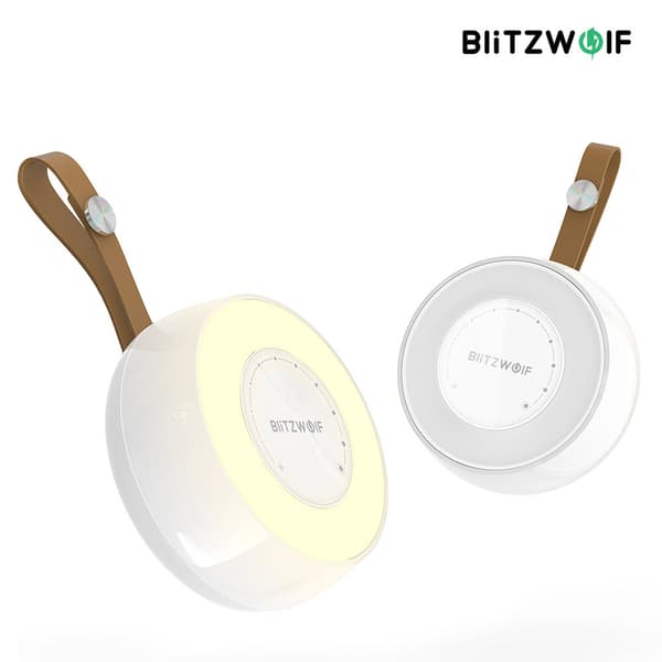 BlitzWolf BW-LT22 Radarsensor LED Natlys Berøringsdæmpning Håndtering Belysning Tørt batteri drevet til hjemmet i soveværelset