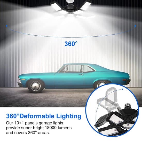 LED-garagelampa - E27 Led-lampa - 85-265V - 180W -18000LM Verkstadslampa