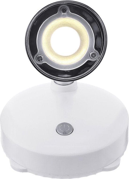 LED-nattljus med fjärrkontroll - garderobsbelysning -4000K- för garderob, kök och trappor -vitt set av 2