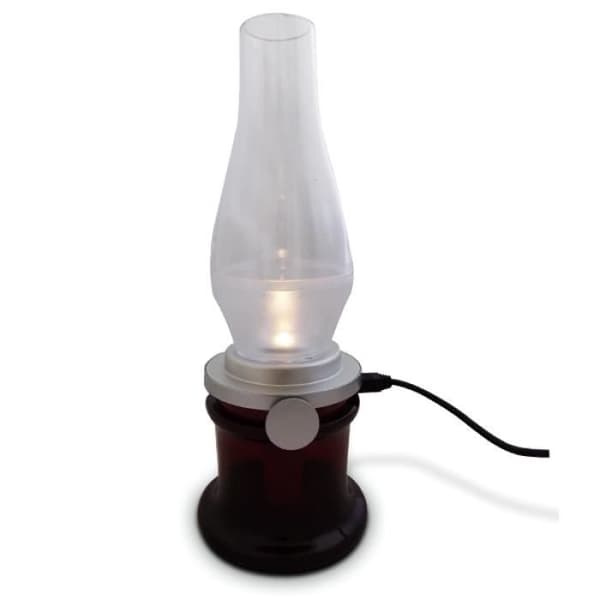 Röd uppladdningsbar andningsstyrd LED-lampa * Mått: 260 x 90 x 90 mm * Material: termoplastisk polymer * Energi...