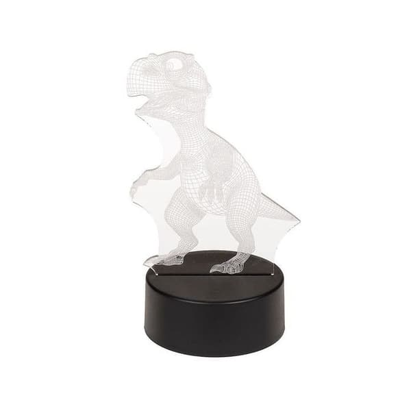 T-rex dinosaurie nattlampa 3D-effekt färgskiftande lampa