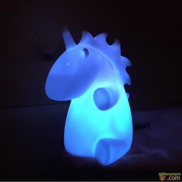 Nattlampa - UNICORN - Blå - Barn - Batteri - 9x9,5x13,5cm - 90g