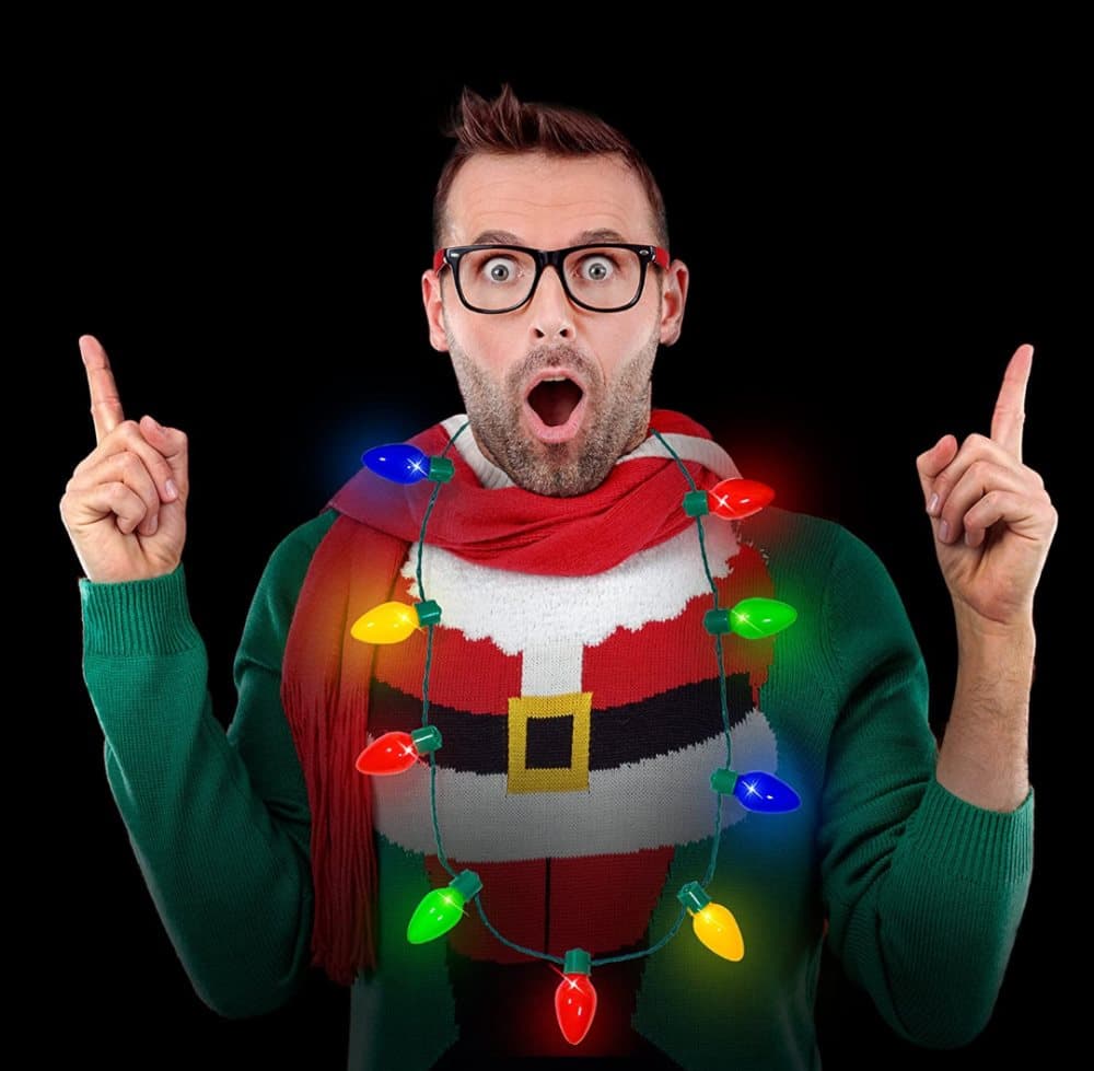 Merry Christmas - Julljusslinga Halsband, ljusslinga, LED, Julbelysning