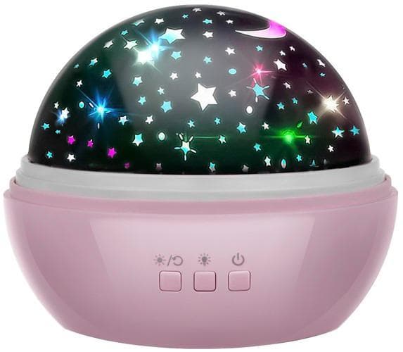 Stjärnprojektor för Barn - Galaxlampa / Nattlampa Rosa