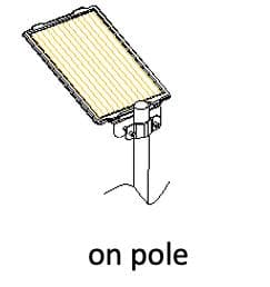 Allt-i-ett solcellslampa med PIR-sensor Modell: DJ603-9W-02