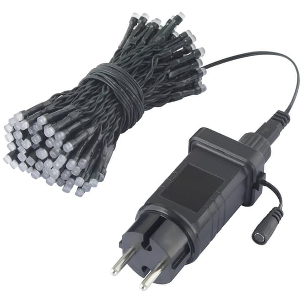 Sygonix SY-5136978 Klasljuskedja med appstyrning Ute/inomhus 230 V Antal ljuskällor 120 LED RGB Belyst längd: 9 m styrb