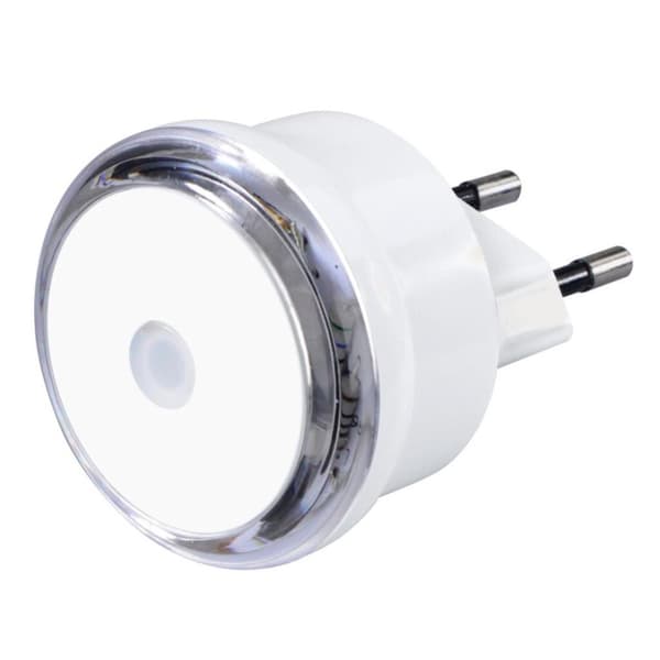 Hama LED nattlampa Basic Med stickpropp Skymningssensor Energisparande. Vit