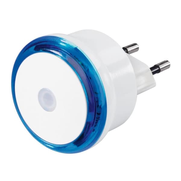 Hama LED-natlampe Basic Med stik Twilight sensor Energibesparende. Blå