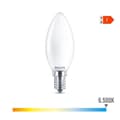 Miniatyrbillede 3 af 5: LED-lampe Philips Stearinlys Hvid F 40 W 4,3 W E14 470 lm 3,5 x 9,7 cm (6500 K)