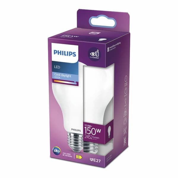 LED-lampe Philips D 150 W 17,5 W E27 2452 lm 7,5 x 12,1 cm (6500 K)