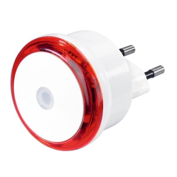 Hama LED-yövalo Basic Pistokkeella Twilight sensor Energiansäästö. Punainen