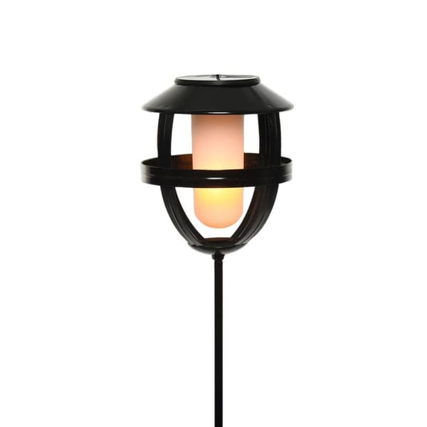 Sollampa Lumineo 898216 Svart Järn 63 cm Eldslågeeffekt Fackla